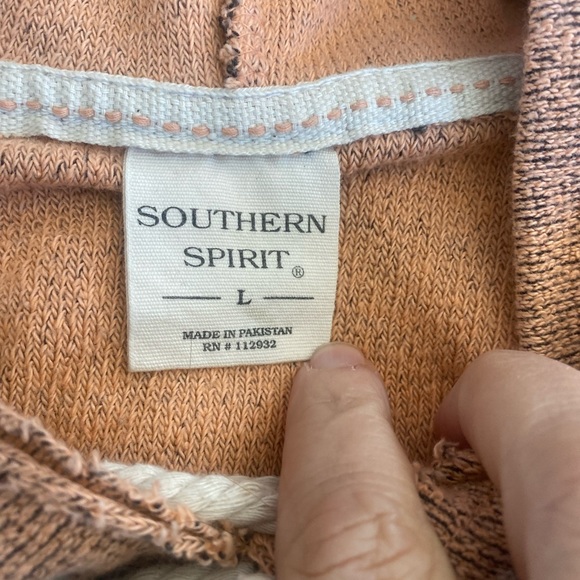 Southern Spirit Marled Peach Grey Destin Florida Hoodie - Picture 8 of 8